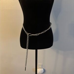 Lauren Ralph Lauren Stainless Steel Chain Waist Belt with Adjustable Drop